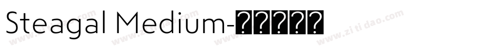 Steagal Medium字体转换